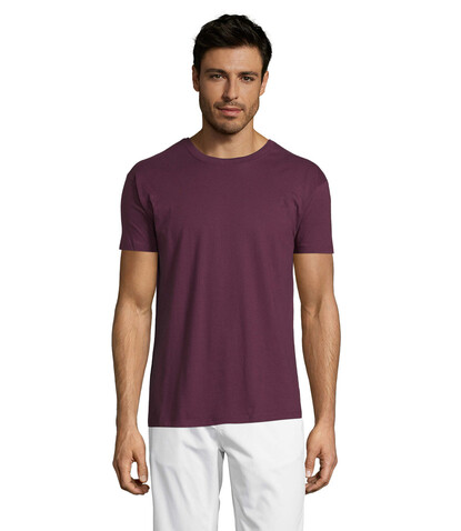 REGENT Uni T-Shirt 150g - Burgundy bedrucken, Art.-Nr. S11380-BG-XXL