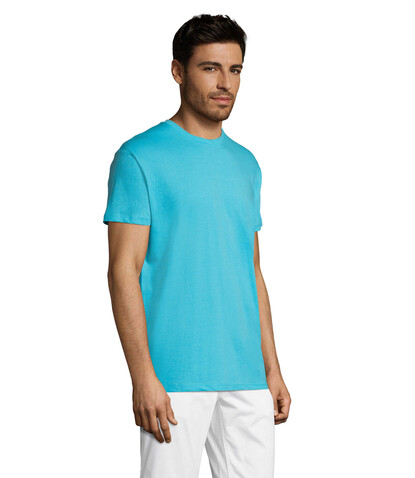 REGENT Uni T-Shirt 150g - Atoll-Blau bedrucken, Art.-Nr. S11380-AL-M