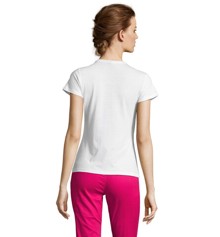 MISS DAMENT-SHIRT 150g - White bedrucken, Art.-Nr. S11386-WH-XXL