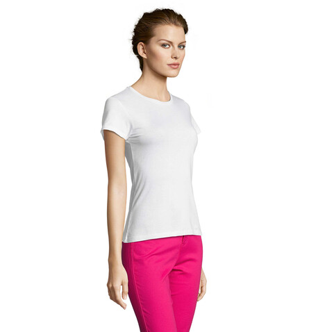 MISS DAMENT-SHIRT 150g - White bedrucken, Art.-Nr. S11386-WH-XXL