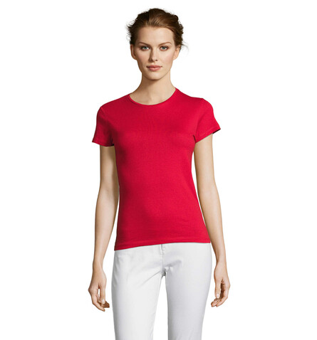 MISS DAMENT-SHIRT 150g - Red bedrucken, Art.-Nr. S11386-RD-L MISS DAMENT-SHIRT 150g - Red bedrucken, Art.-Nr. S11386-RD-L