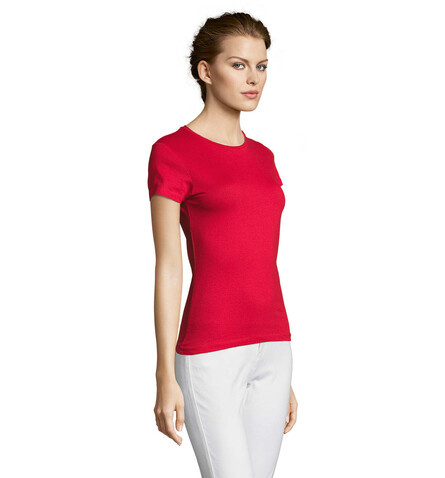 MISS DAMENT-SHIRT 150g - Red bedrucken, Art.-Nr. S11386-RD-L MISS DAMENT-SHIRT 150g - Red bedrucken, Art.-Nr. S11386-RD-L