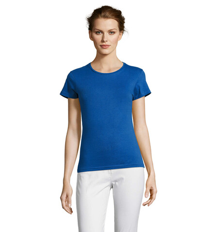 MISS DAMENT-SHIRT 150g - Royal Blue bedrucken, Art.-Nr. S11386-RB-XL