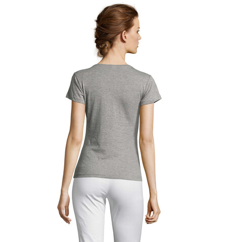 MISS DAMENT-SHIRT 150g - Graue Melange bedrucken, Art.-Nr. S11386-GM-M MISS DAMENT-SHIRT 150g - Graue Melange bedrucken, Art.-Nr. S11386-GM-M