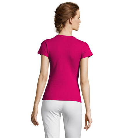 MISS DAMENT-SHIRT 150g - Fuchsia bedrucken, Art.-Nr. S11386-FU-S MISS DAMENT-SHIRT 150g - Fuchsia bedrucken, Art.-Nr. S11386-FU-S