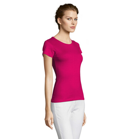 MISS DAMENT-SHIRT 150g - Fuchsia bedrucken, Art.-Nr. S11386-FU-S MISS DAMENT-SHIRT 150g - Fuchsia bedrucken, Art.-Nr. S11386-FU-S