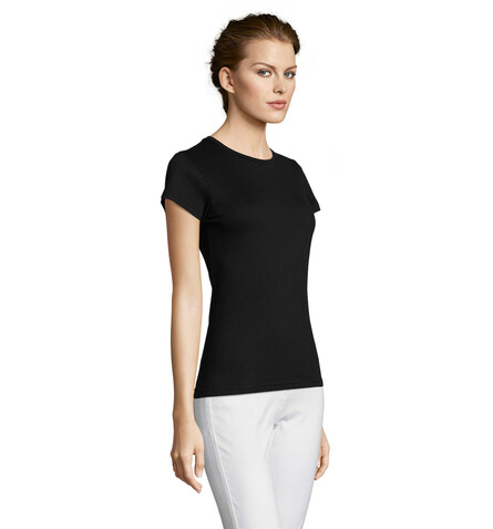 MISS DAMENT-SHIRT 150g - Deep Black bedrucken, Art.-Nr. S11386-DB-L MISS DAMENT-SHIRT 150g - Deep Black bedrucken, Art.-Nr. S11386-DB-L