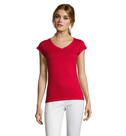 MOON DAMENT-SHIRT 150g - Red bedrucken, Art.-Nr. S11388-RD-S MOON DAMENT-SHIRT 150g - Red bedrucken, Art.-Nr. S11388-RD-S