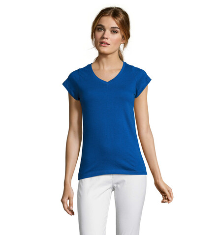 MOON DAMENT-SHIRT 150g - Royal Blue bedrucken, Art.-Nr. S11388-RB-XL