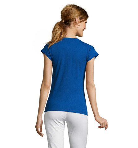 MOON DAMENT-SHIRT 150g - Royal Blue bedrucken, Art.-Nr. S11388-RB-XL