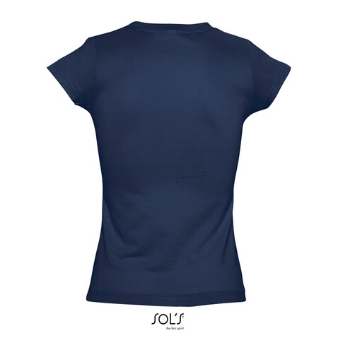 MOON DAMENT-SHIRT 150g - French Navy bedrucken, Art.-Nr. S11388-FN-S MOON DAMENT-SHIRT 150g - French Navy bedrucken, Art.-Nr. S11388-FN-S