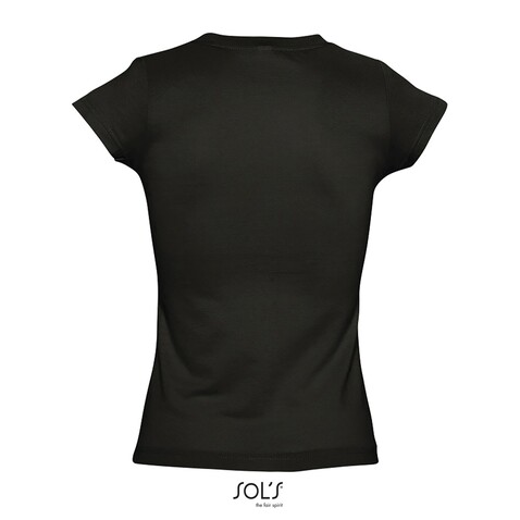 MOON DAMENT-SHIRT 150g - Deep Black bedrucken, Art.-Nr. S11388-DB-3XL