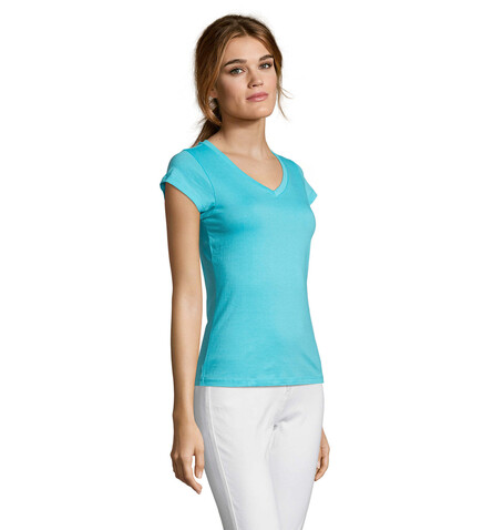 MOON DAMENT-SHIRT 150g - Atoll-Blau bedrucken, Art.-Nr. S11388-AL-S MOON DAMENT-SHIRT 150g - Atoll-Blau bedrucken, Art.-Nr. S11388-AL-S