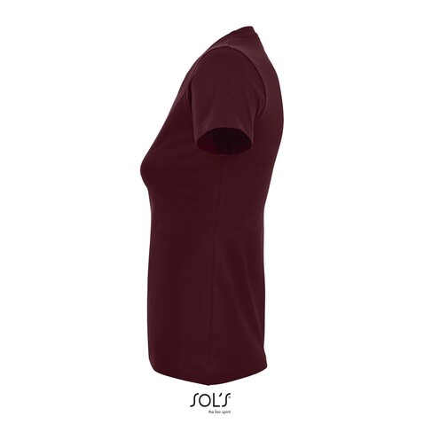 IMPERIAL WOMEN T-Shirt 190g - Burgundy bedrucken, Art.-Nr. S11502-BG-S