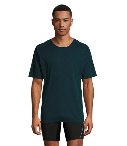 SPORTY MEN T-Shirt - Petroleum Blau bedrucken, Art.-Nr. S11939-PB-L