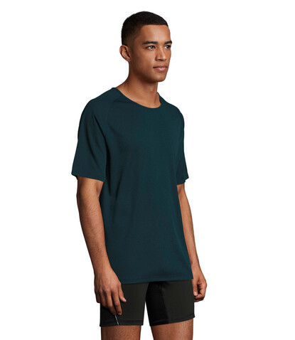 SPORTY MEN T-Shirt - Petroleum Blau bedrucken, Art.-Nr. S11939-PB-L