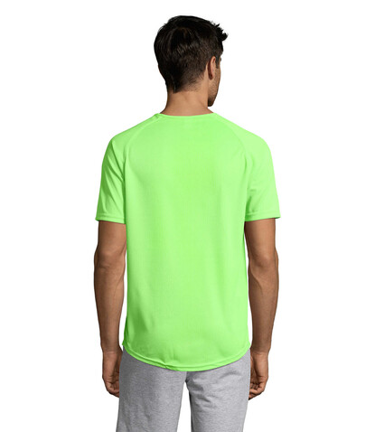 SPORTY MEN T-Shirt - Neon Green bedrucken, Art.-Nr. S11939-NG-3XL