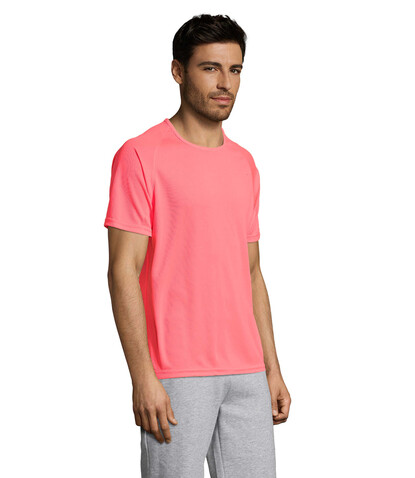 SPORTY MEN T-Shirt - Neon Coral bedrucken, Art.-Nr. S11939-NC-XXL SPORTY MEN T-Shirt - Neon Coral bedrucken, Art.-Nr. S11939-NC-XXL
