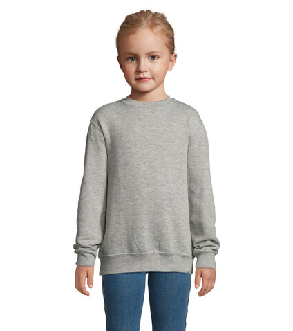 NEW SUPREME KINDER 280g - Graue Melange bedrucken, Art.-Nr. S13249-GM-4XL