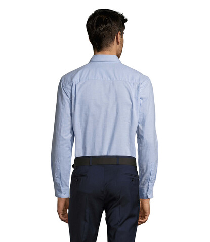 BOSTON OXFORD MEN'S SHIRT - Sky Blue bedrucken, Art.-Nr. S16000-SK-4XL