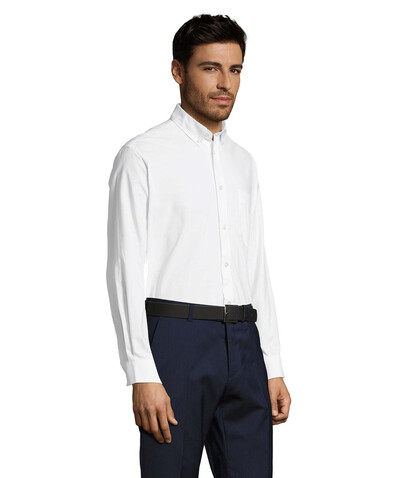 BOSTON OXFORD MEN'S SHIRT - White bedrucken, Art.-Nr. S16000-WH-L BOSTON OXFORD MEN'S SHIRT - White bedrucken, Art.-Nr. S16000-WH-L