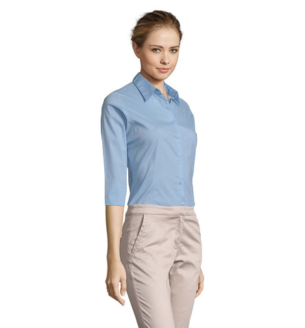 EFFECT STRETCH WOMEN SHIRT - Bright Sky bedrucken, Art.-Nr. S17010-BF-XL EFFECT STRETCH WOMEN SHIRT - Bright Sky bedrucken, Art.-Nr. S17010-BF-XL