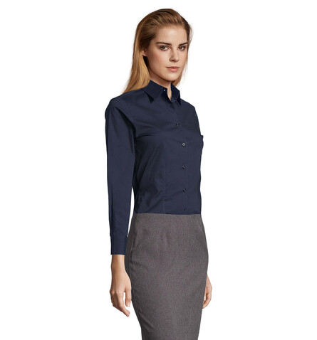 EDEN Damen Shirt 140g - Dark Blue bedrucken, Art.-Nr. S17015-EF-XXL