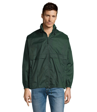 SURF Unisex Windbreaker - Forest Green bedrucken, Art.-Nr. S32000-FG-XL