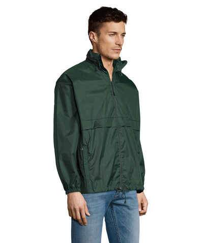 SURF Unisex Windbreaker - Forest Green bedrucken, Art.-Nr. S32000-FG-XL