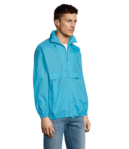 SURF Unisex Windbreaker - Atoll-Blau bedrucken, Art.-Nr. S32000-AL-L SURF Unisex Windbreaker - Atoll-Blau bedrucken, Art.-Nr. S32000-AL-L