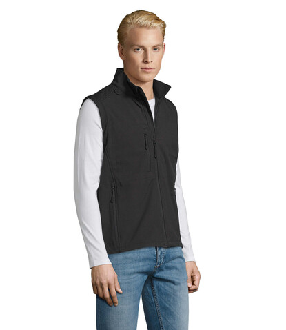 RALLYE MEN SOFTSHELL JACKET - Schwarz bedrucken, Art.-Nr. S46601-BK-3XL RALLYE MEN SOFTSHELL JACKET - Schwarz bedrucken, Art.-Nr. S46601-BK-3XL
