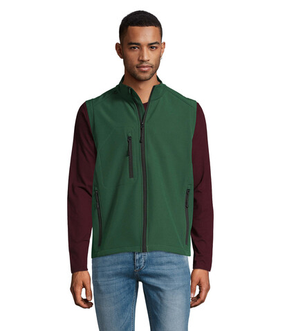 RALLYE MEN SOFTSHELL JACKET - Bottle Green bedrucken, Art.-Nr. S46601-BO-S