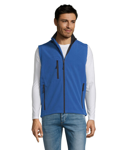 RALLYE MEN SOFTSHELL JACKET - Royal Blue bedrucken, Art.-Nr. S46601-RB-XL