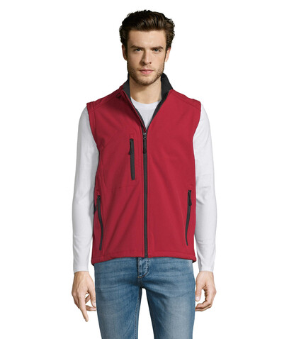 RALLYE MEN SOFTSHELL JACKET - Pepper Red bedrucken, Art.-Nr. S46601-PE-M
