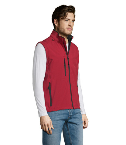 RALLYE MEN SOFTSHELL JACKET - Pepper Red bedrucken, Art.-Nr. S46601-PE-M