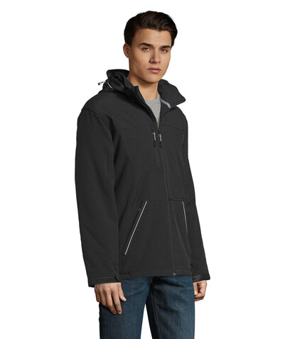 ROCK MEN WINTER SOFTSHELL - Schwarz bedrucken, Art.-Nr. S46604-BK-XXL ROCK MEN WINTER SOFTSHELL - Schwarz bedrucken, Art.-Nr. S46604-BK-XXL