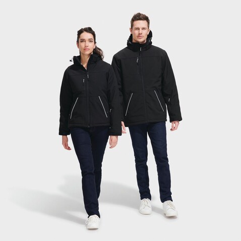 ROCK MEN WINTER SOFTSHELL - Schwarz bedrucken, Art.-Nr. S46604-BK-XXL ROCK MEN WINTER SOFTSHELL - Schwarz bedrucken, Art.-Nr. S46604-BK-XXL