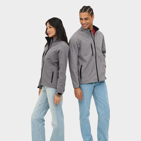 ROXY DAMEN JACKE 340g - Graue Melange bedrucken, Art.-Nr. S46800-GM-M