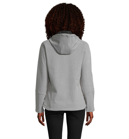 REPLAY Damen Jacke 340g - Graue Melange bedrucken, Art.-Nr. S46802-GM-XL