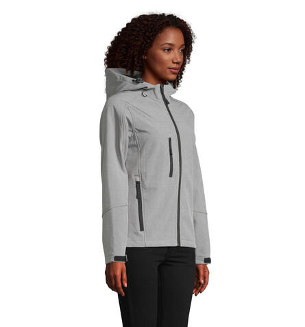 REPLAY Damen Jacke 340g - Graue Melange bedrucken, Art.-Nr. S46802-GM-XL