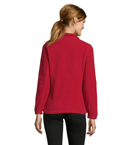 NORTH DAMEN FL JACKE  300g - Red bedrucken, Art.-Nr. S54500-RD-S