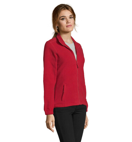 NORTH DAMEN FL JACKE  300g - Red bedrucken, Art.-Nr. S54500-RD-S