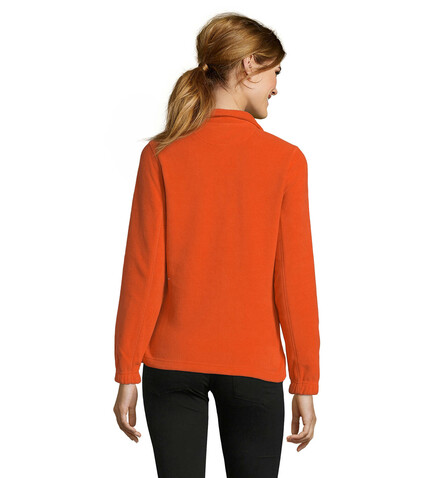 NORTH DAMEN FL JACKE  300g - Orange bedrucken, Art.-Nr. S54500-OR-M