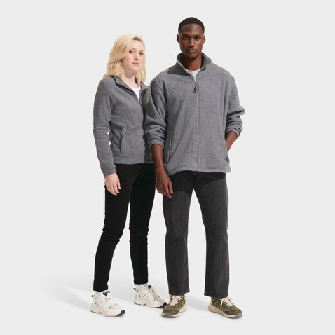 NORTH DAMEN FL JACKE 300g - Graue Melange bedrucken, Art.-Nr. S54500-GM-XL NORTH DAMEN FL JACKE 300g - Graue Melange bedrucken, Art.-Nr. S54500-GM-XL