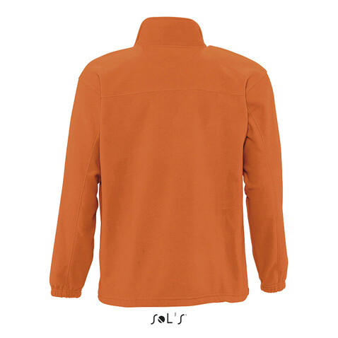 NORTH MEN Fleece-Jacke - Orange bedrucken, Art.-Nr. S55000-OR-XXL NORTH MEN Fleece-Jacke - Orange bedrucken, Art.-Nr. S55000-OR-XXL