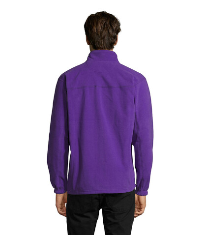NORTH MEN Fleece-Jacke - Dark Purple bedrucken, Art.-Nr. S55000-DA-3XL