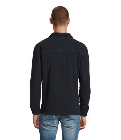 NESS SWEAT FLEECE 1/4 ZIP - Navy bedrucken, Art.-Nr. S56000-NY-XL
