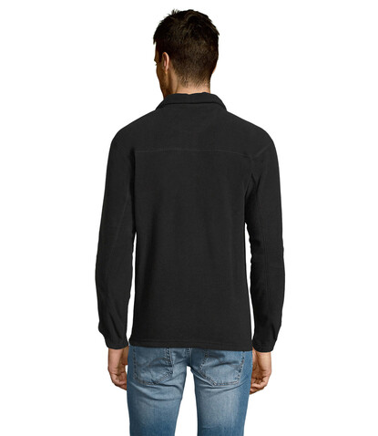 NESS SWEAT FLEECE 1/4 ZIP - Schwarz bedrucken, Art.-Nr. S56000-BK-5XL