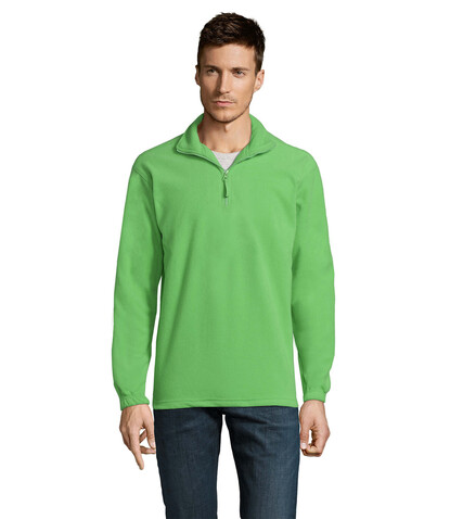 NESS SWEAT FLEECE 1/4 ZIP - Lime bedrucken, Art.-Nr. S56000-LM-S
