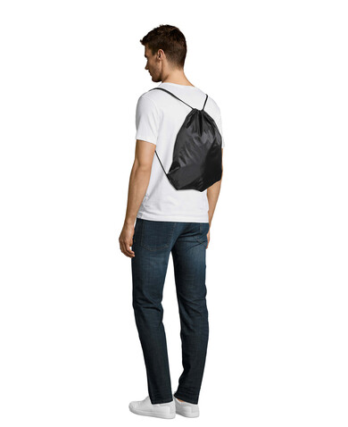 URBAN RUCKSACK POLYESTER - Schwarz bedrucken, Art.-Nr. S70600-BK-M